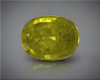 Natural Heated & Treated Yellow Sapphire Certified 3.49 CTS (DIN 86196 )